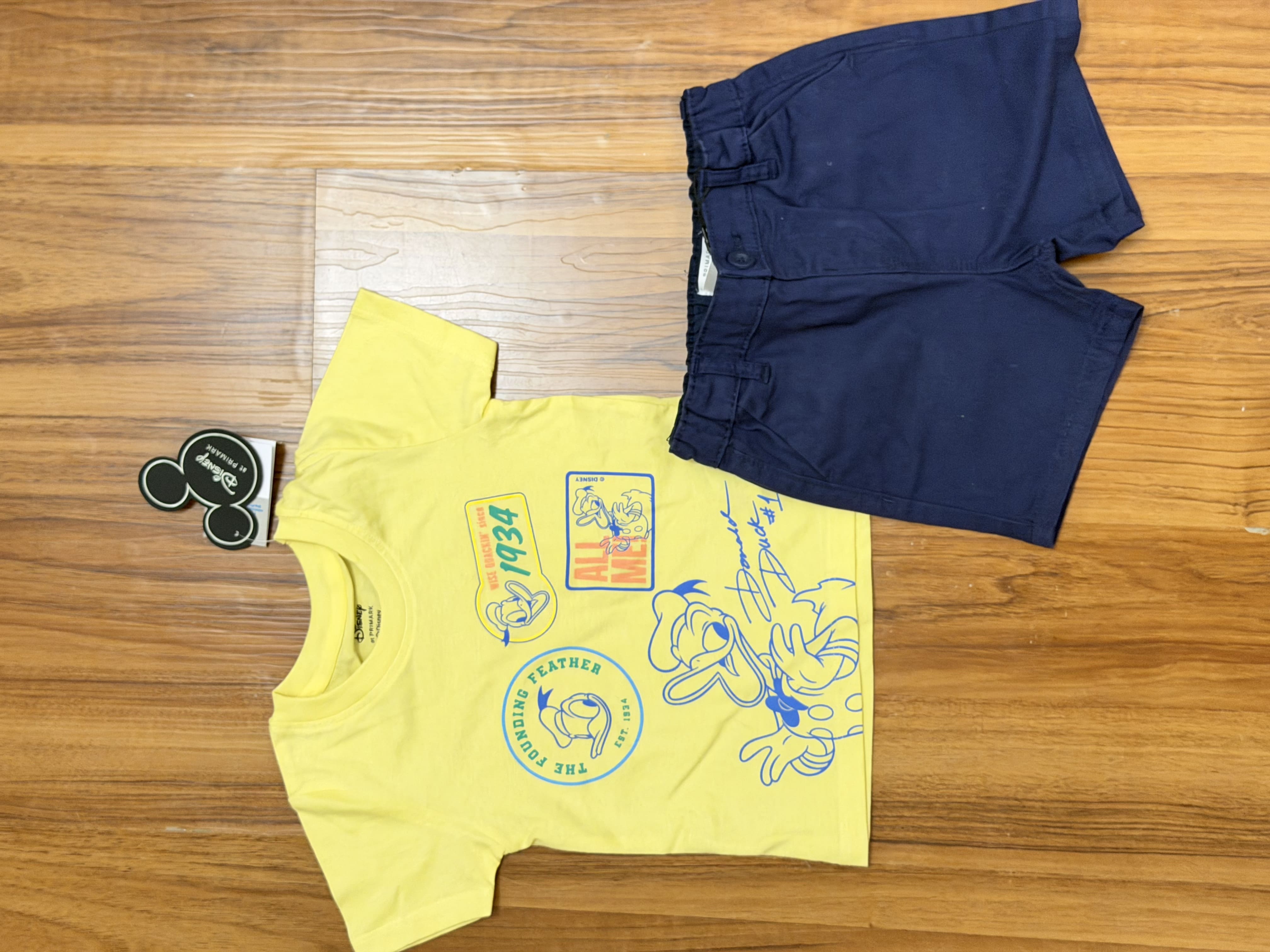 Original Disney Donald Duck T Shirt & Chino Shorts Set