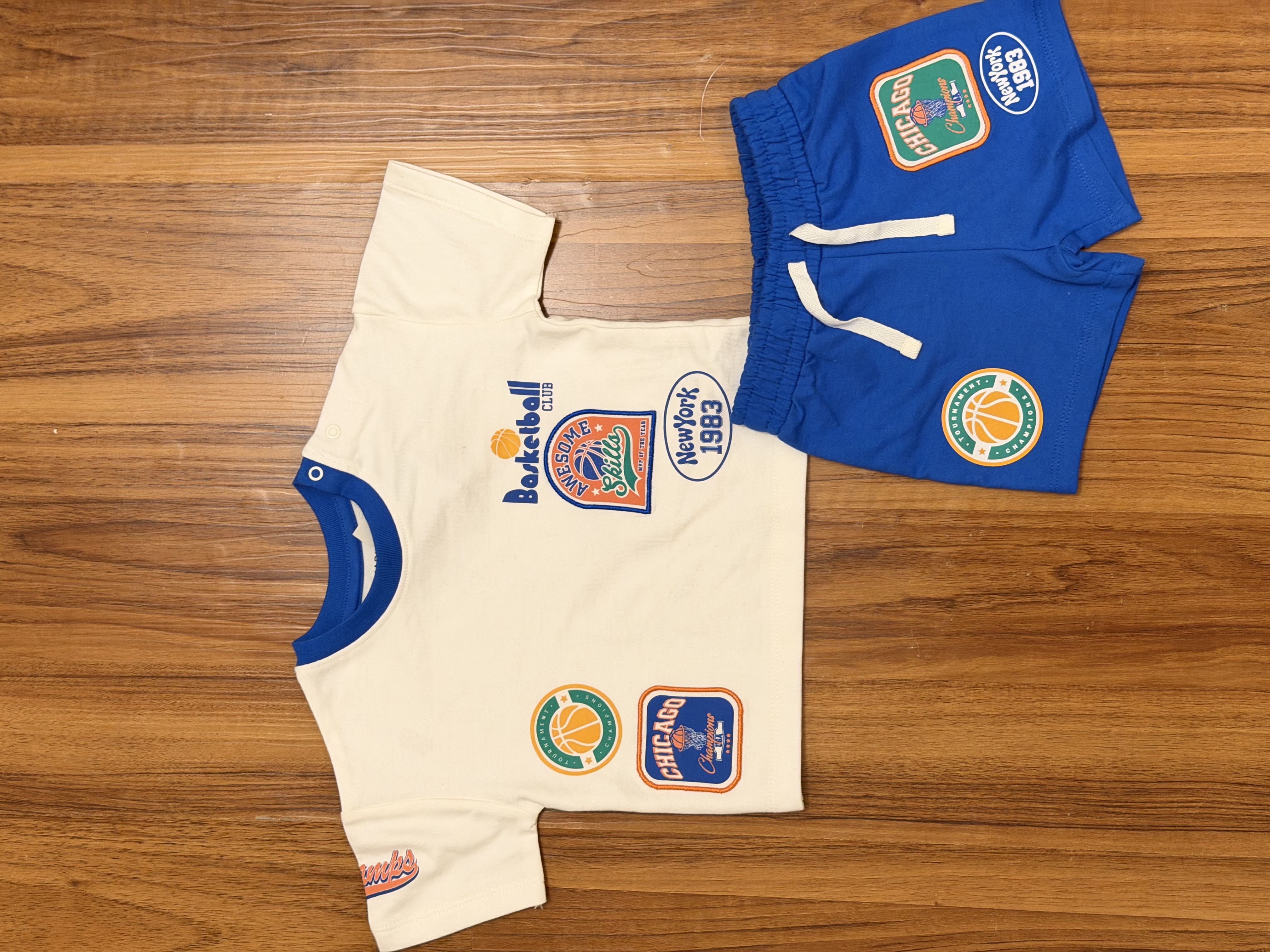 T Shirt & Shorts Set ( Baseball)