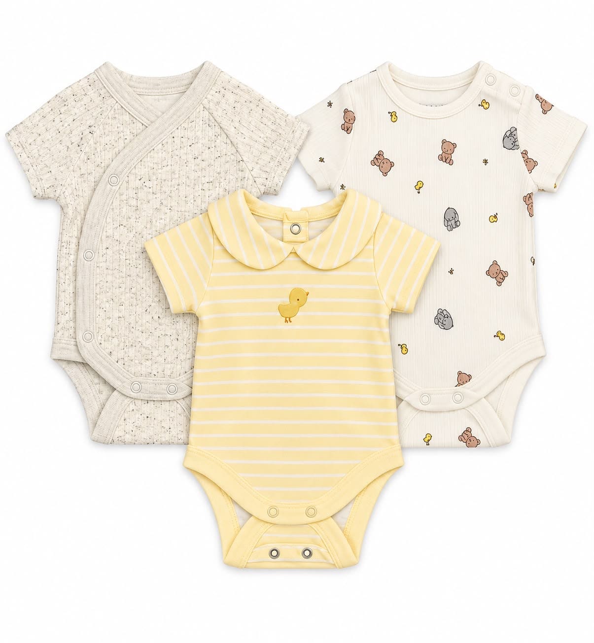 Pack of 3 Bodysuit Set (Duck Romper)