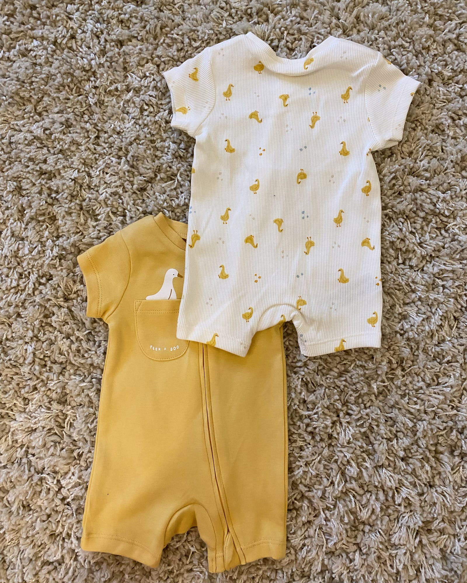 Pack of 2 duck rompers