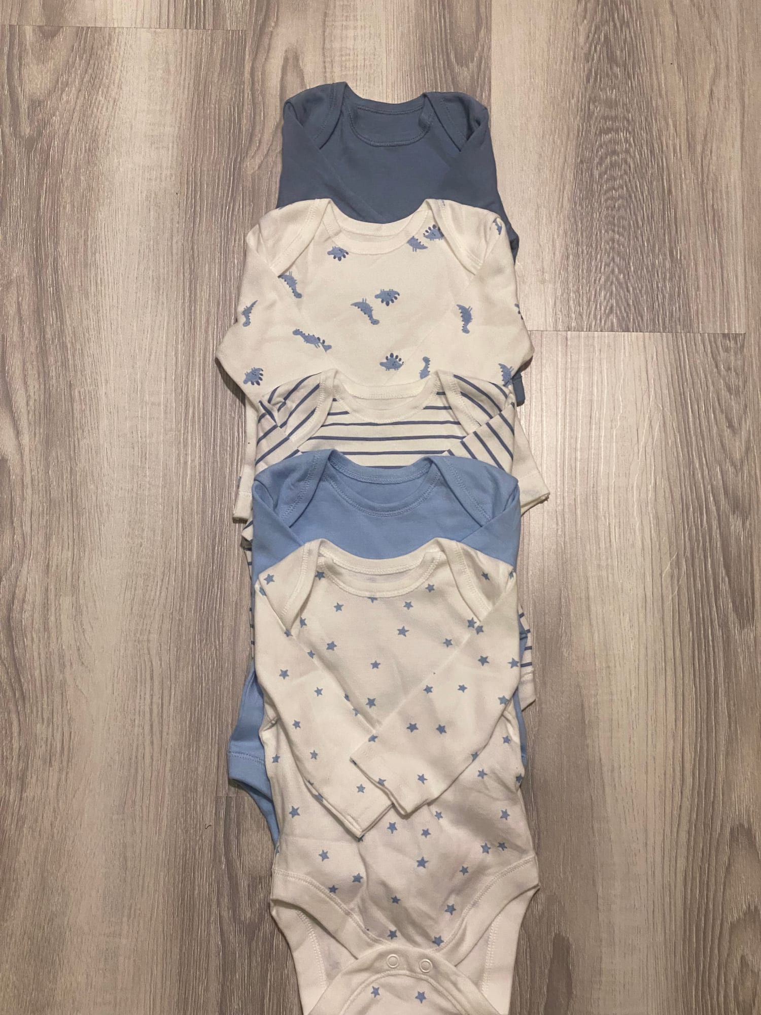 Pack of 5 Blue Bodysuit Set - additional photo 2
