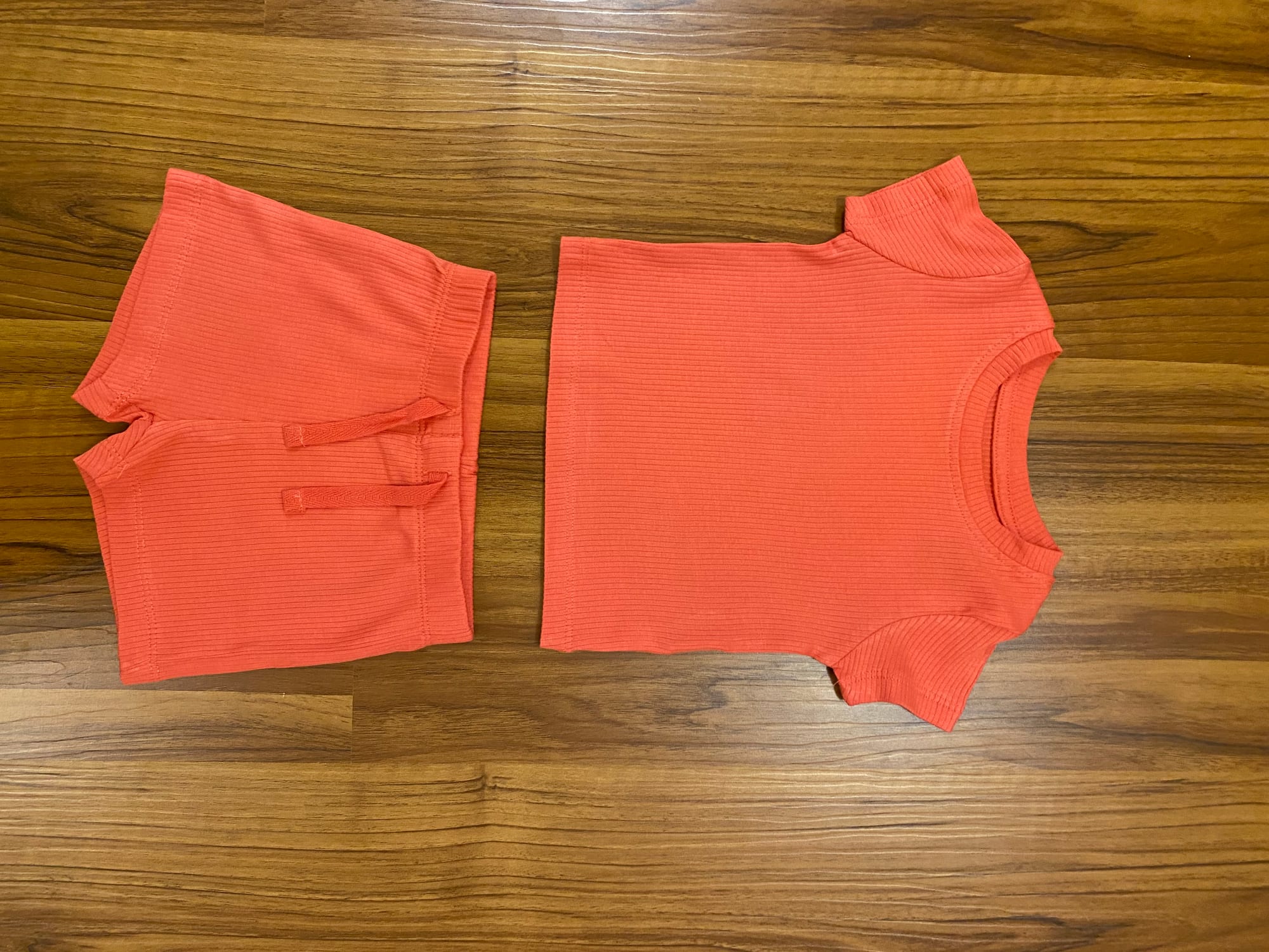 Orange T Shirt & Shorts Set