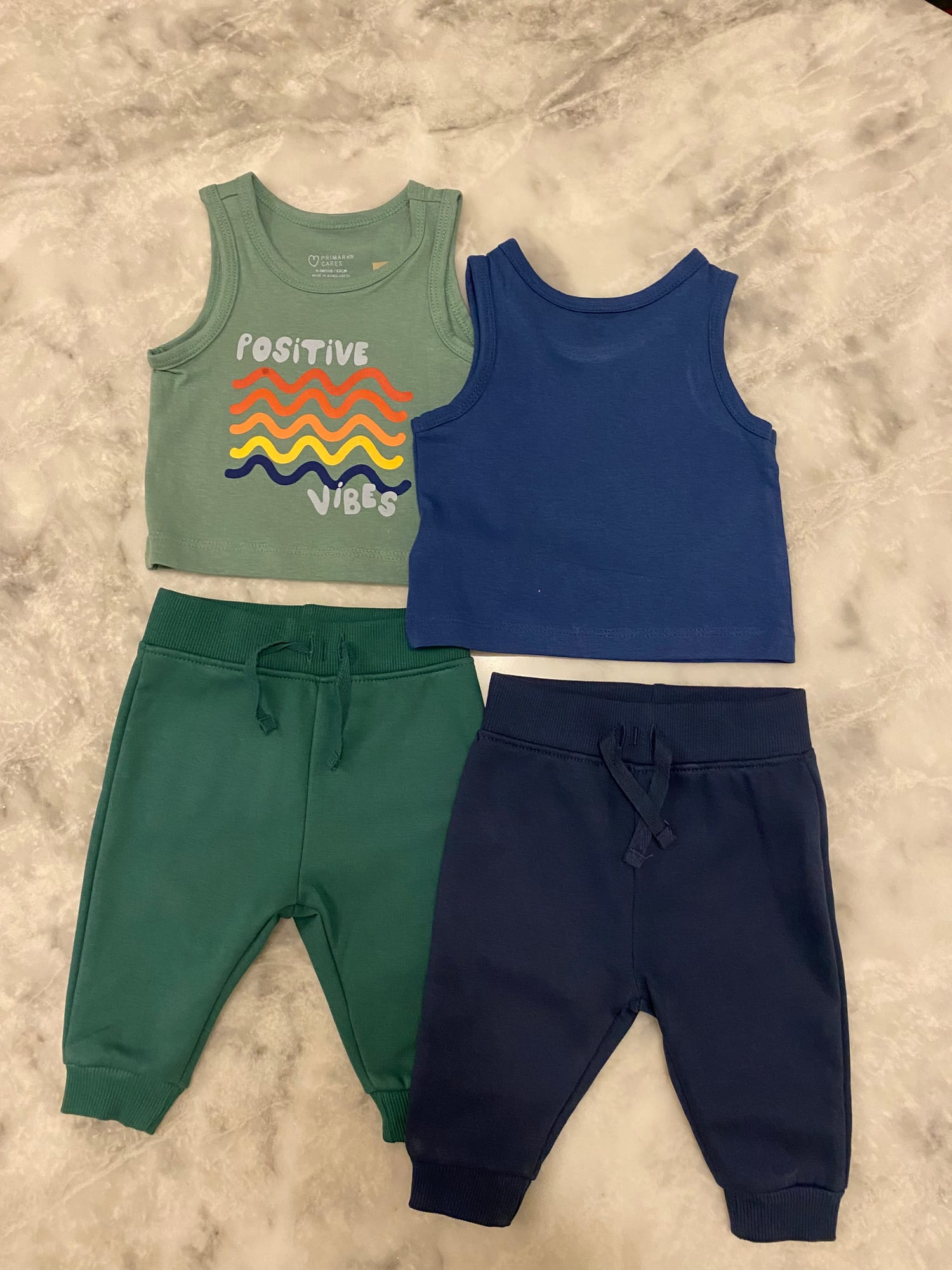 Pack of 2 Tank Top and Jogger Pants Set