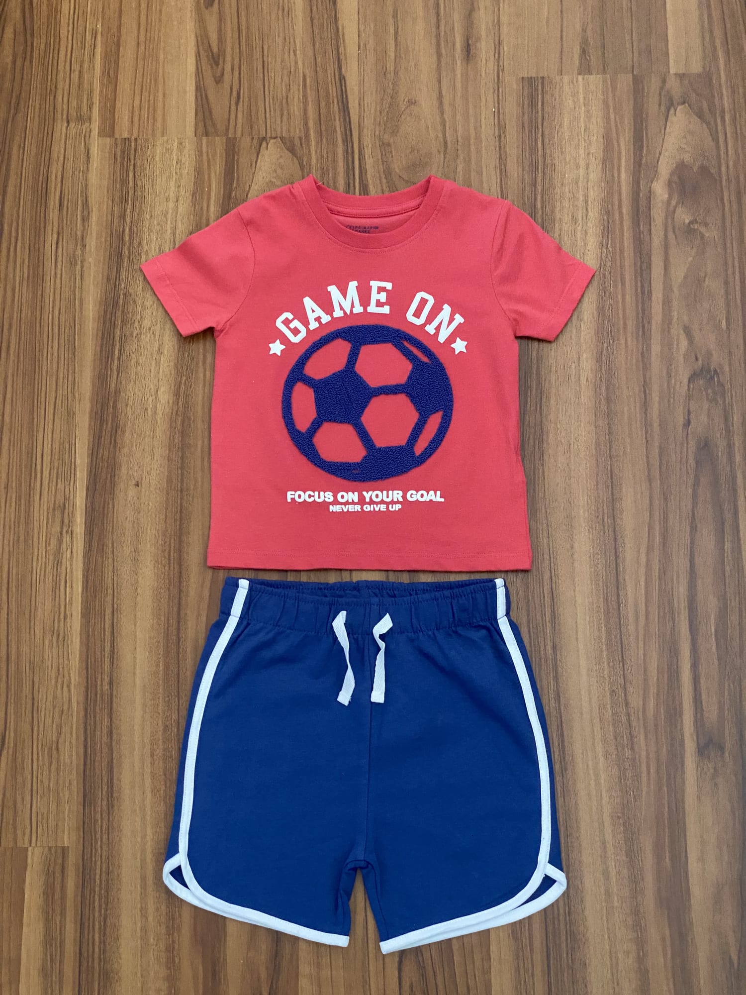 Game on T Shirt & Shorts Set