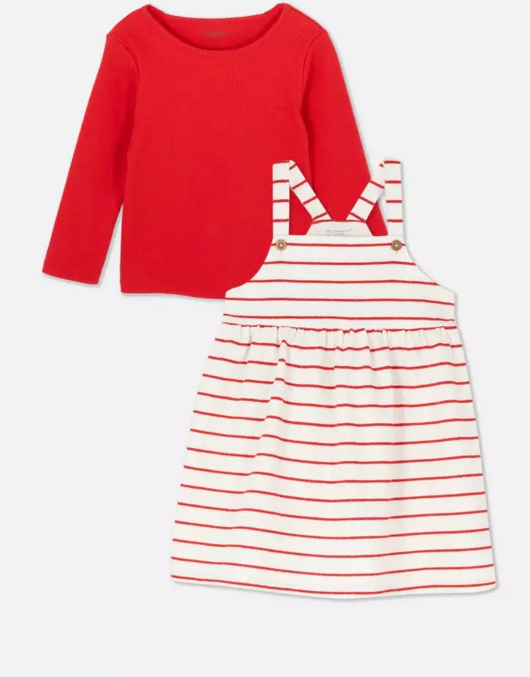 Ribbed Full Sleeve Top & Dress Set - additional photo 2