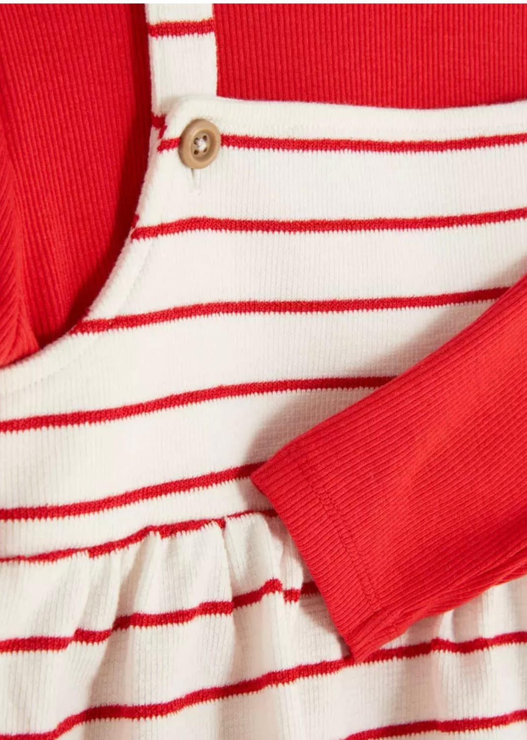 Ribbed Full Sleeve Top & Dress Set - additional photo 3