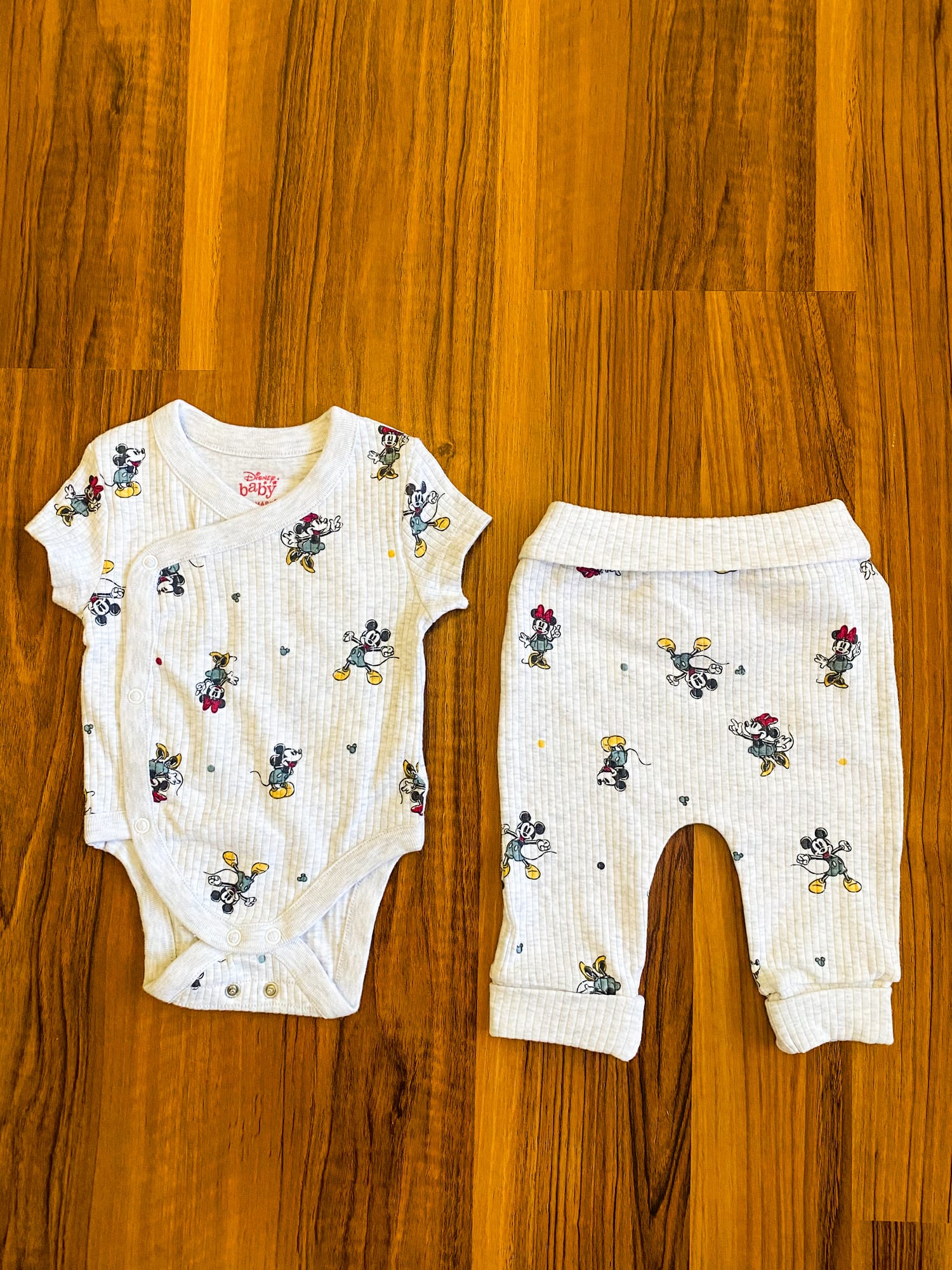 Original Disney Micket & Minnie Bodysuit & Trouser Set