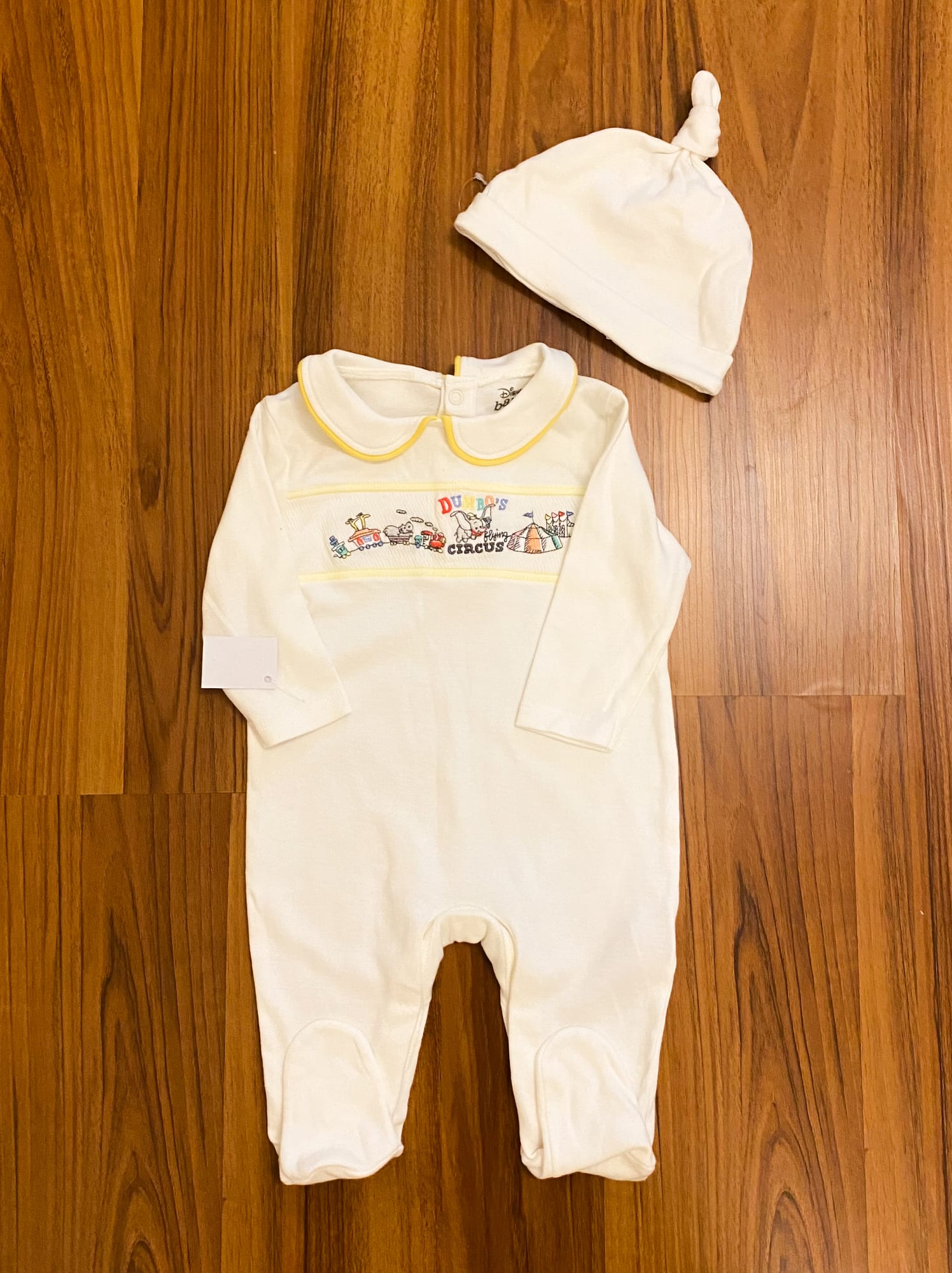Original Disney Dumbo Sleepsuit & Matching Baby Cap Set - additional photo 2