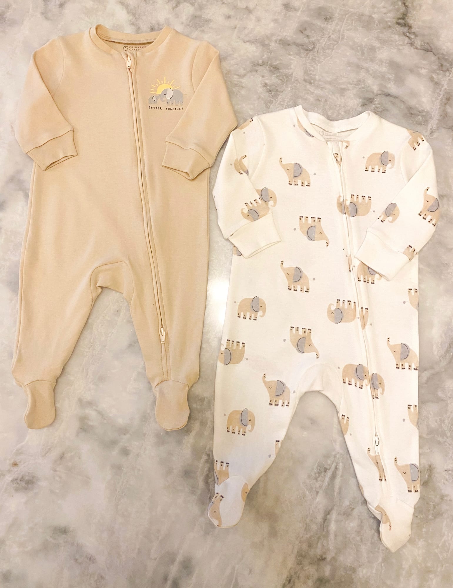 Pack of 2 Full Length Sleepsuits (Elephant)