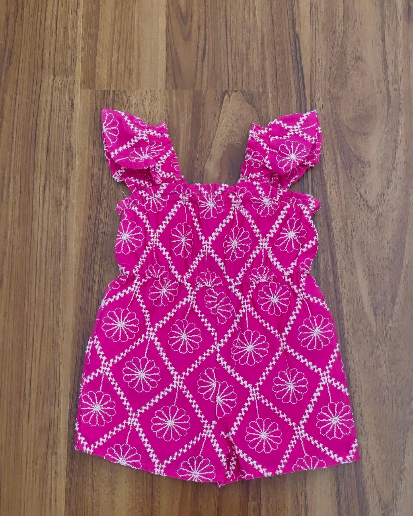 Pink Embriodered Dungaree - additional photo 2