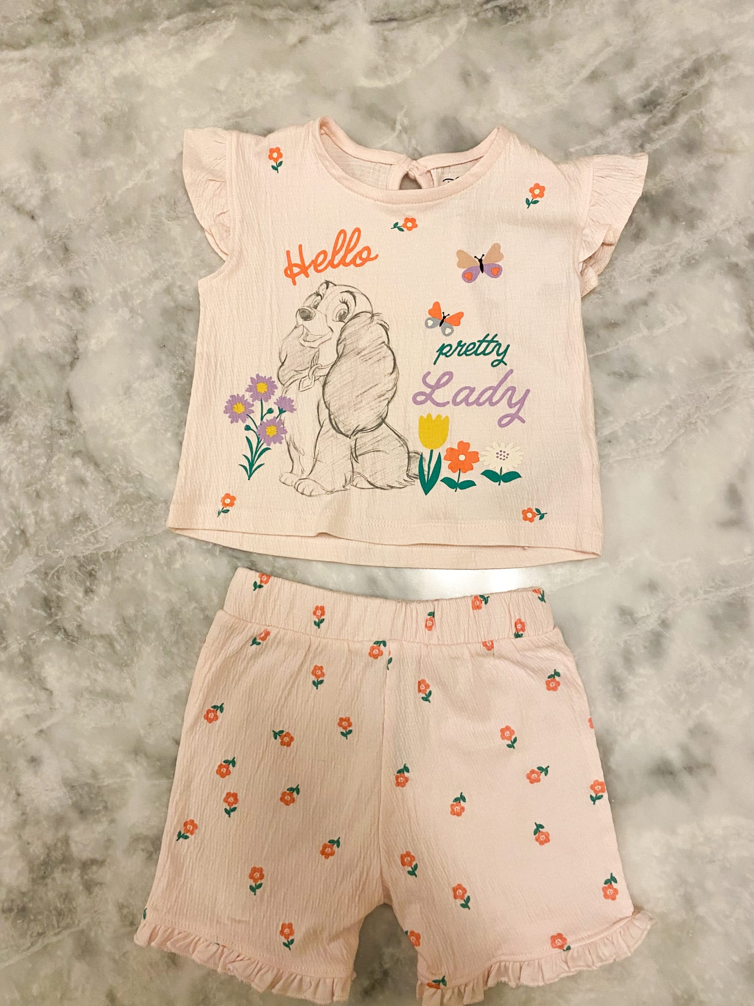 Original Disney Bambi T shirt & shorts Set