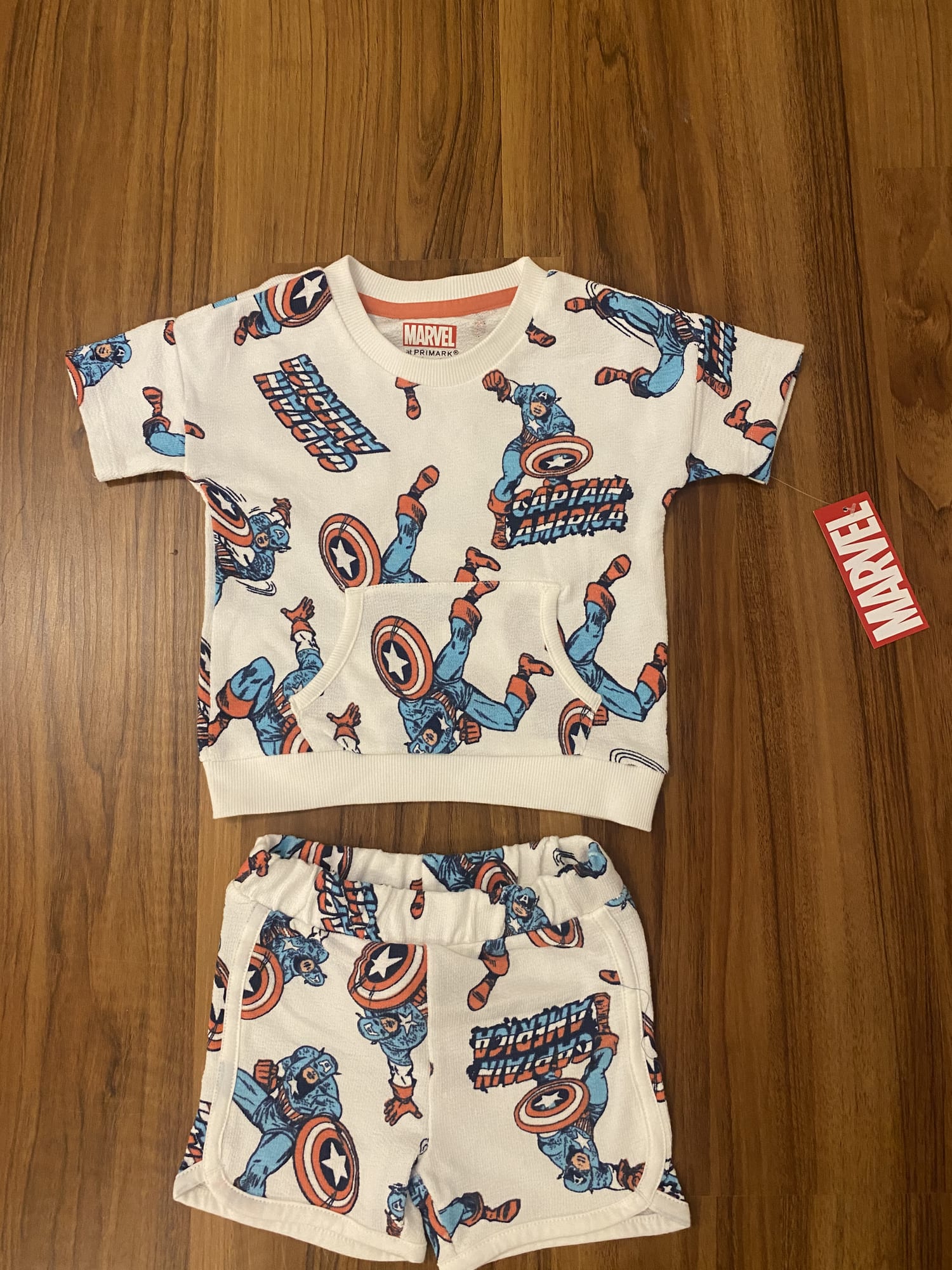 Marvel Captain America T Shirt & Shorts Set