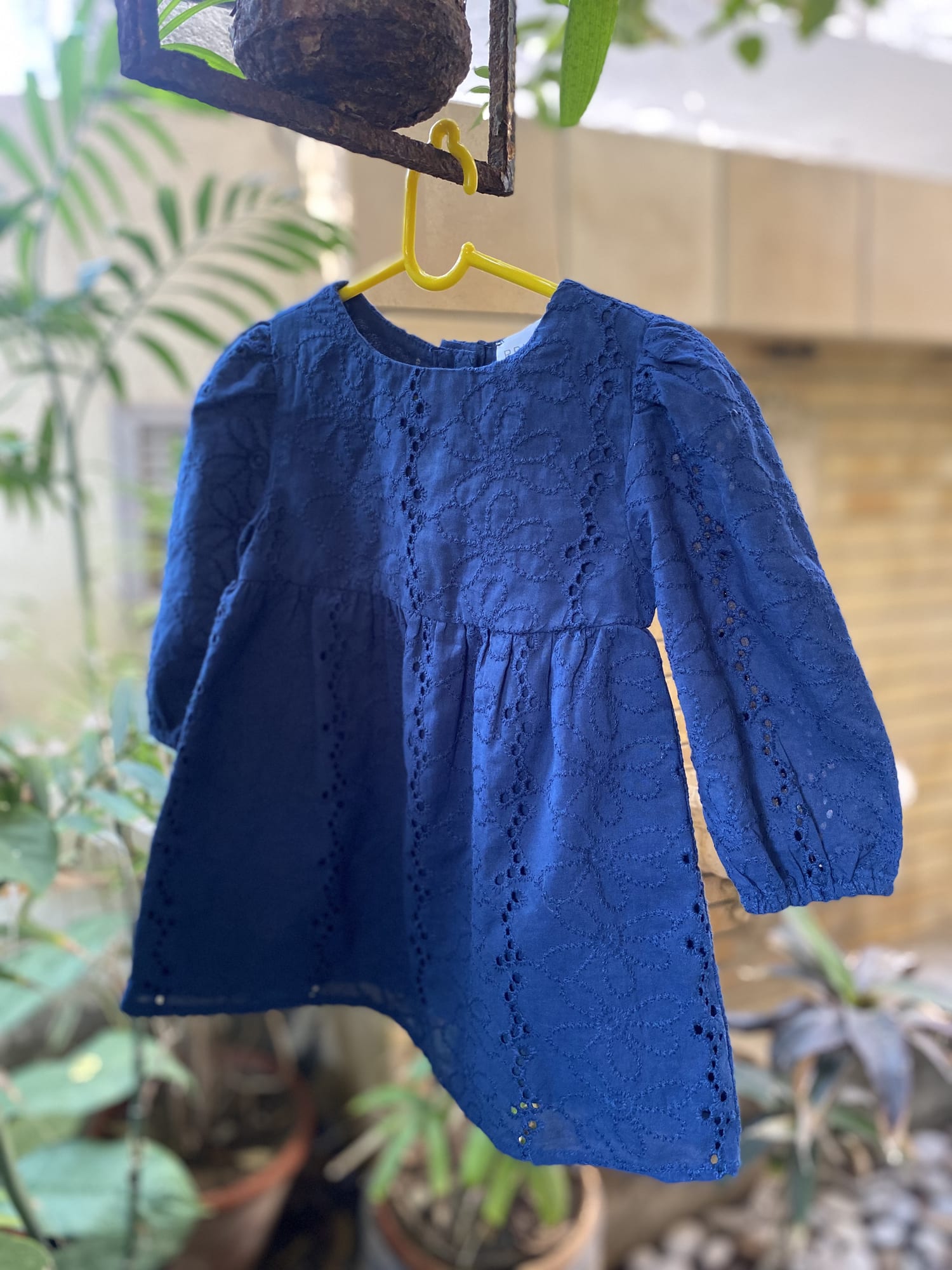 Blue Embriodered Dress