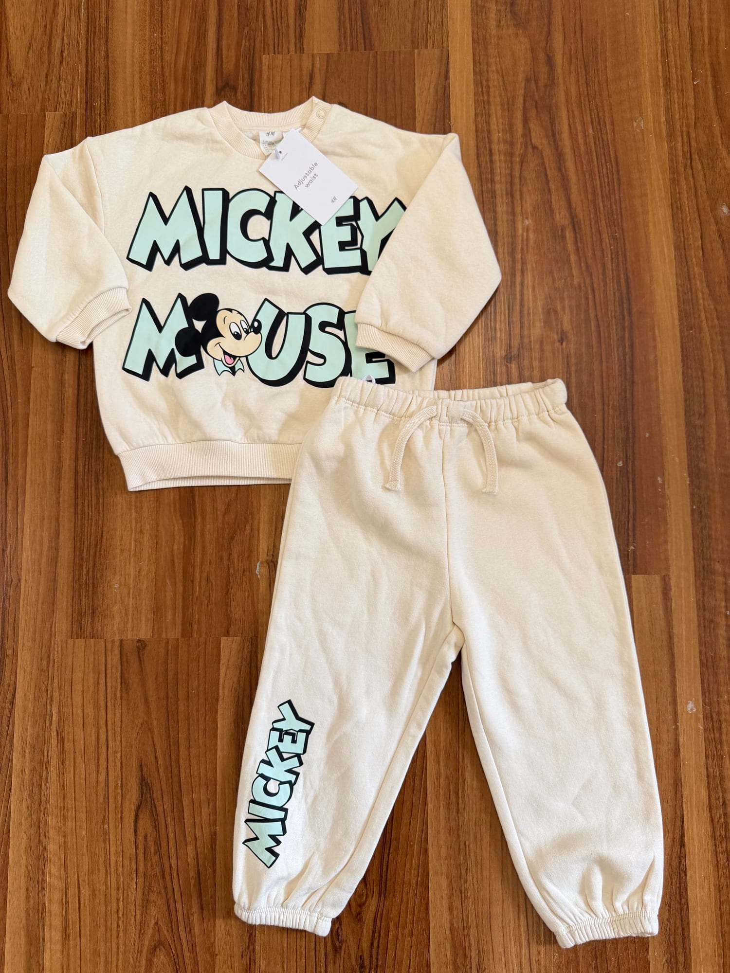 H&M Mickey Mouse Sweatshirt & Jogger Pants Set